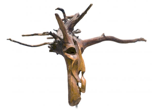 Wooden Head Sculpture